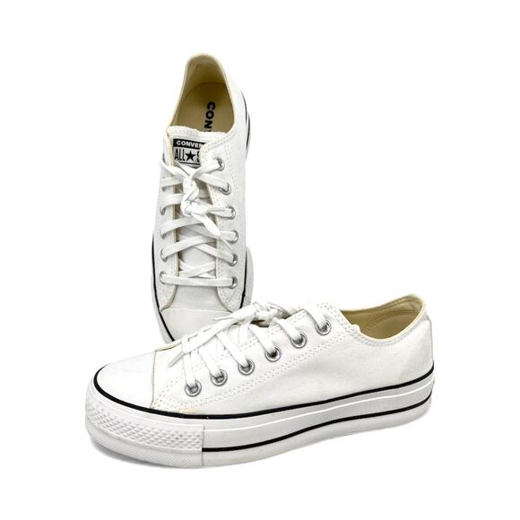Converse Chuck Taylor All Star Shoes Lift Platform Low Womens 8.5 - Picture 1 of 9
